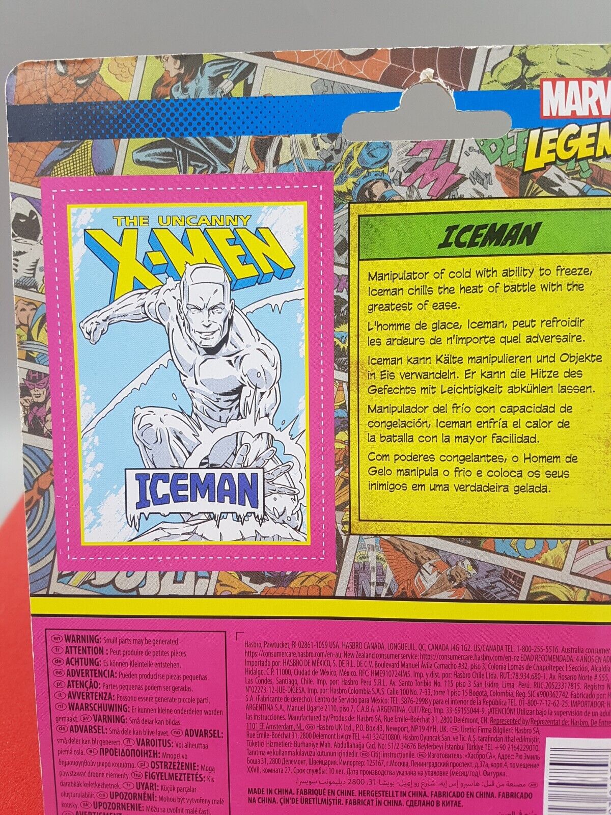 The uncanny x-men Marvel Legends Iceman Kenner