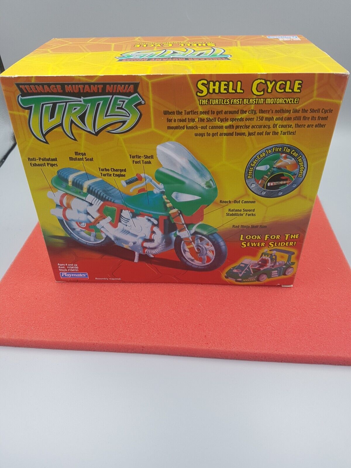 TMNT teenage mutant ninja turtles Shell Cycle Playmates 2010 NOS