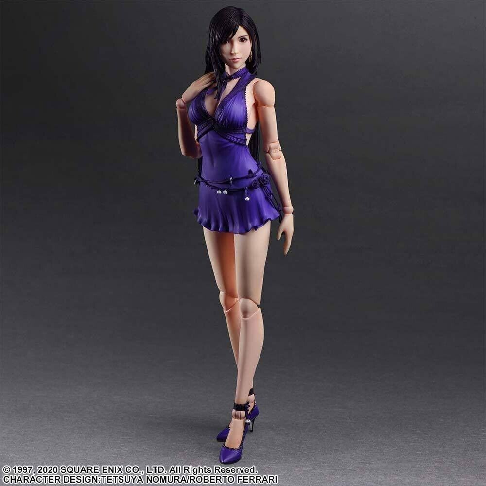 Final Fantasy VII Remake Play Arts Kai Action Figure Tifa Lockhart Dress Ver. 25