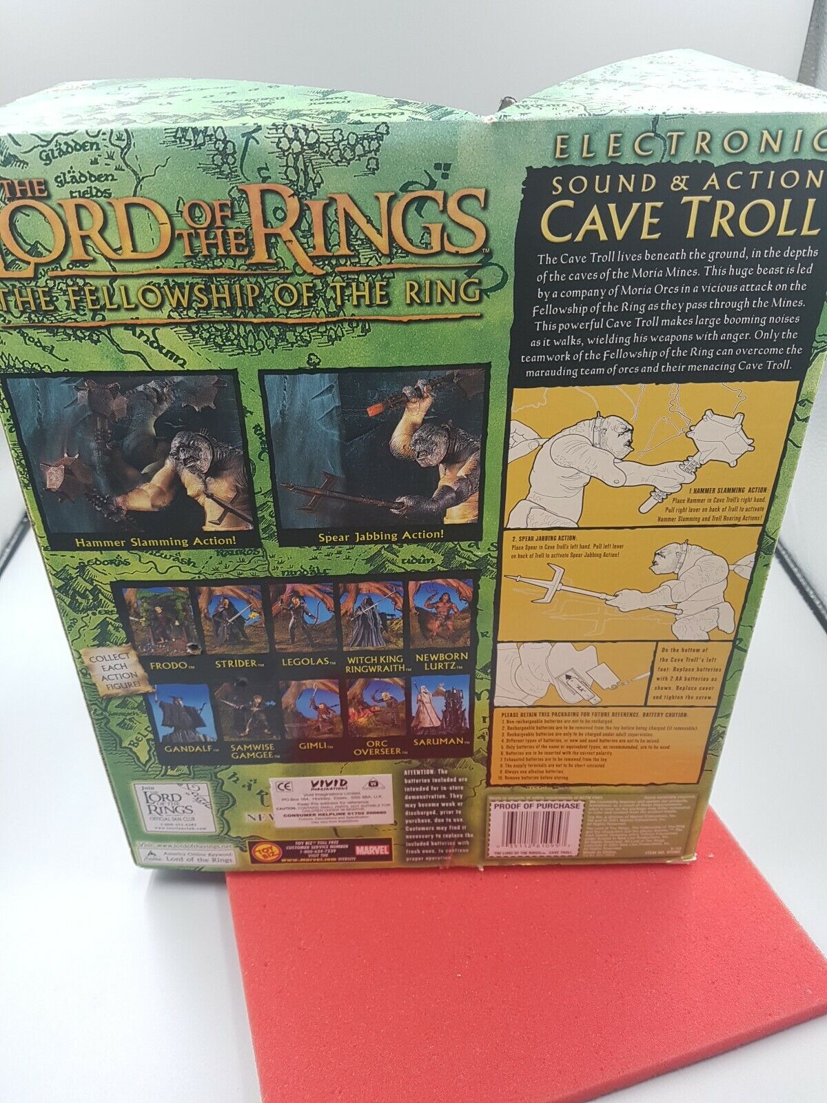 Lord Of The Rings Cave Troll NIB Toybiz