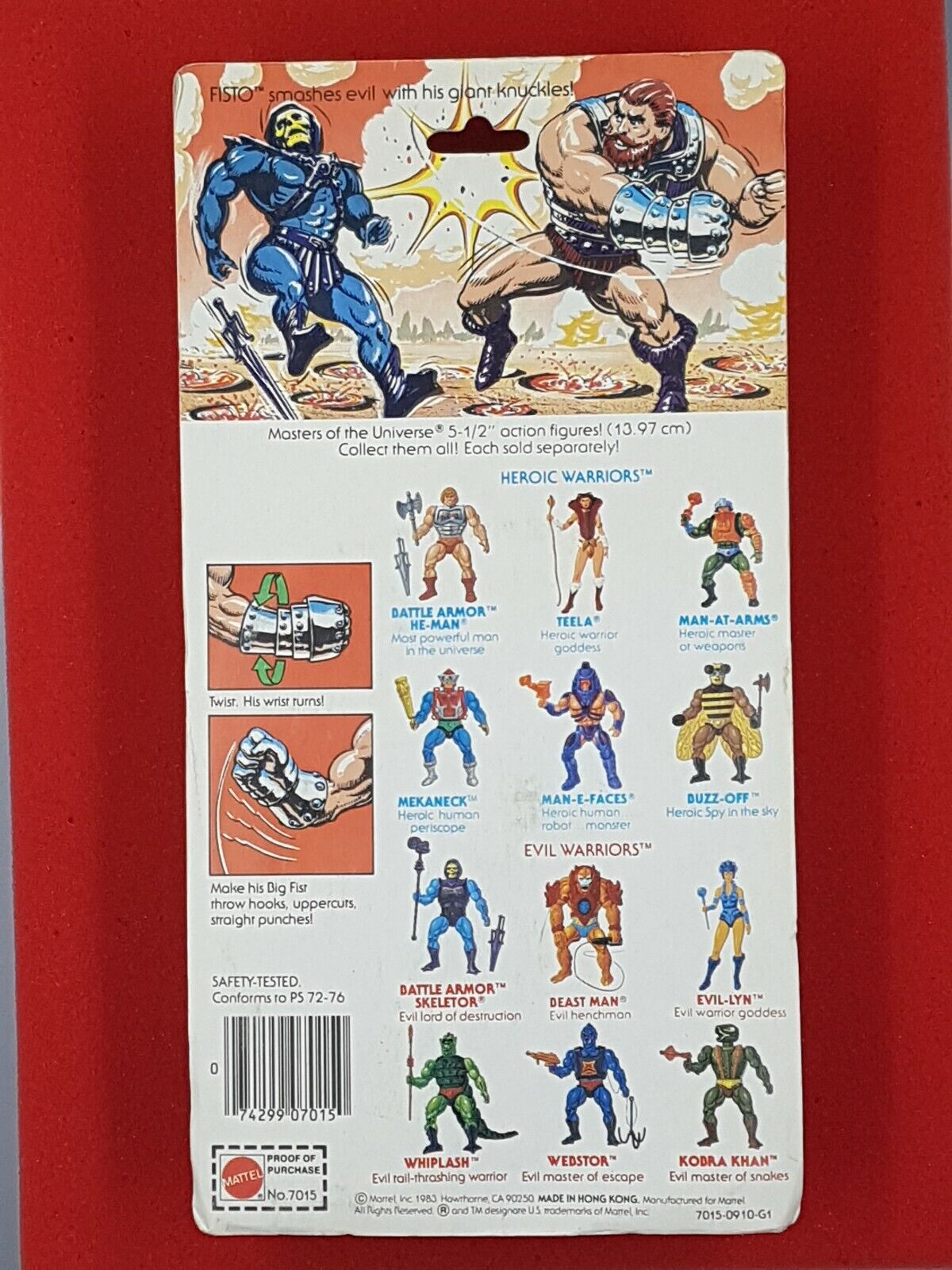 Masters of the universe Fisto MOC  Vintage