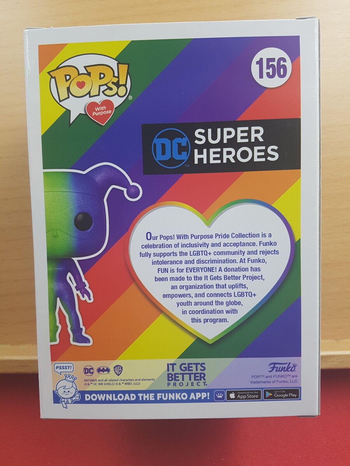 Funko Pop Pride Harley Quinn 156