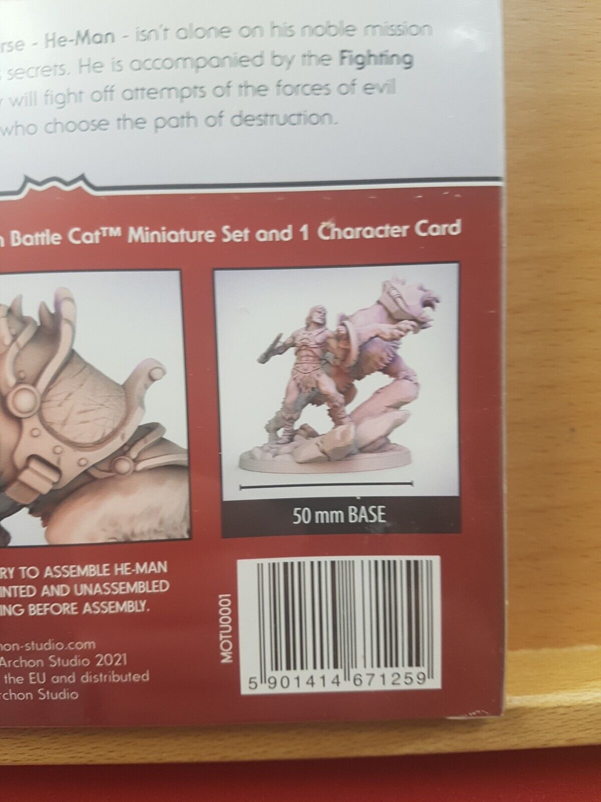 Masters of the Universe Fields of Eternia He-man with Battlecat Model