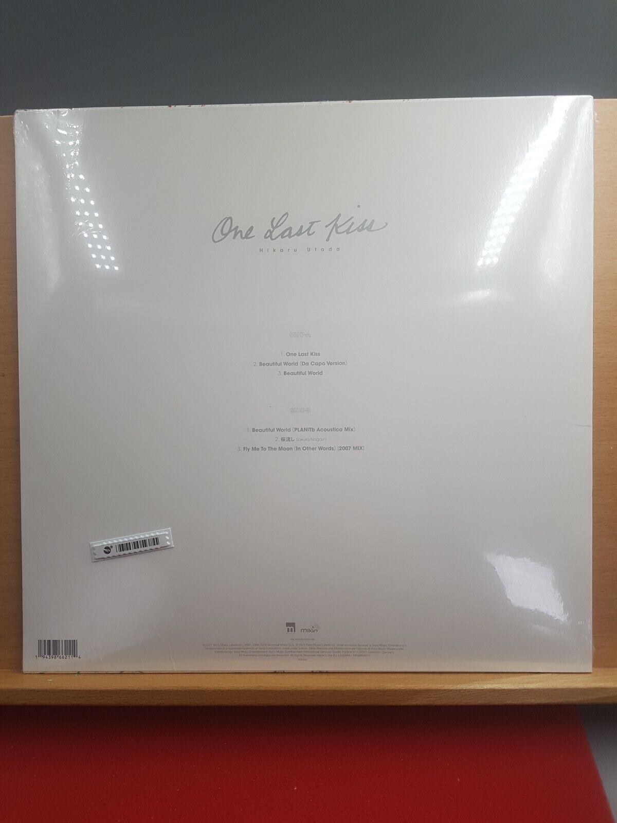 One Last Kiss Evangelion Vinyl Hikaru Utada Translucent Crystal Blue Vinyl