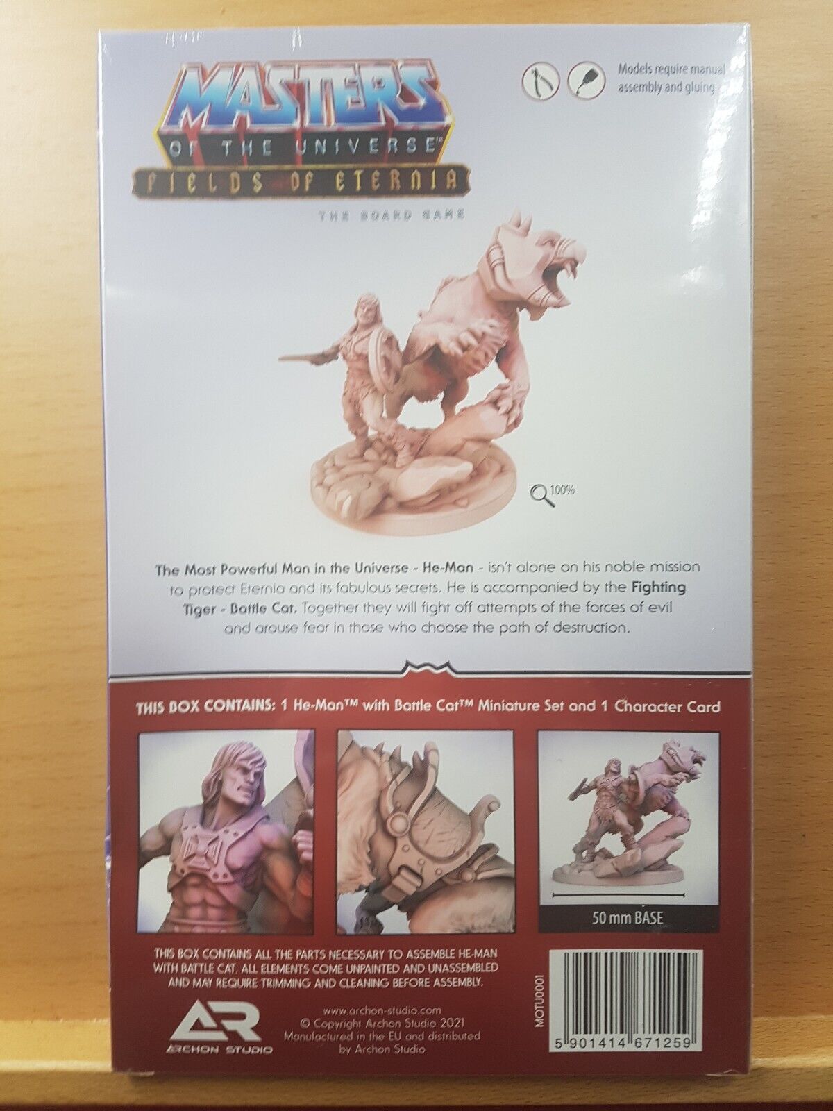 Masters of the Universe Fields of Eternia He-man with Battlecat Model