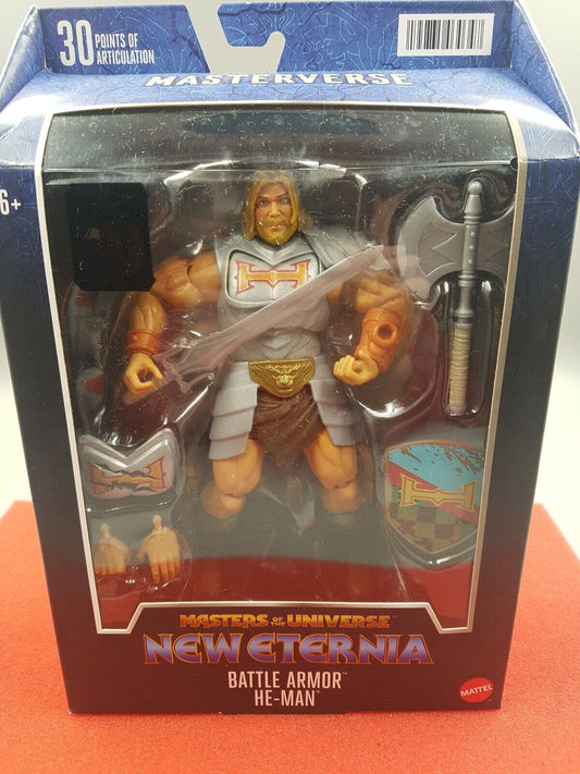Mattel Masters of the Universe New Eternia Masterverse Battle-Armor He-Man Ac...