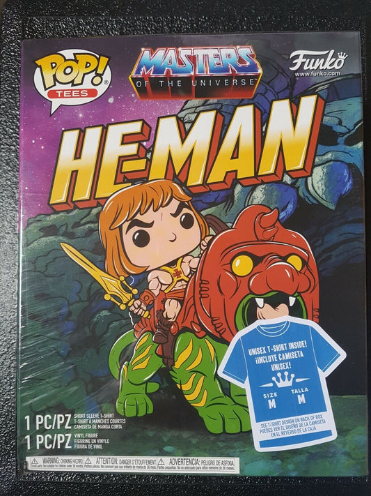 Masters Of The Universe He-man Funko Pop And T-shirt Gift set