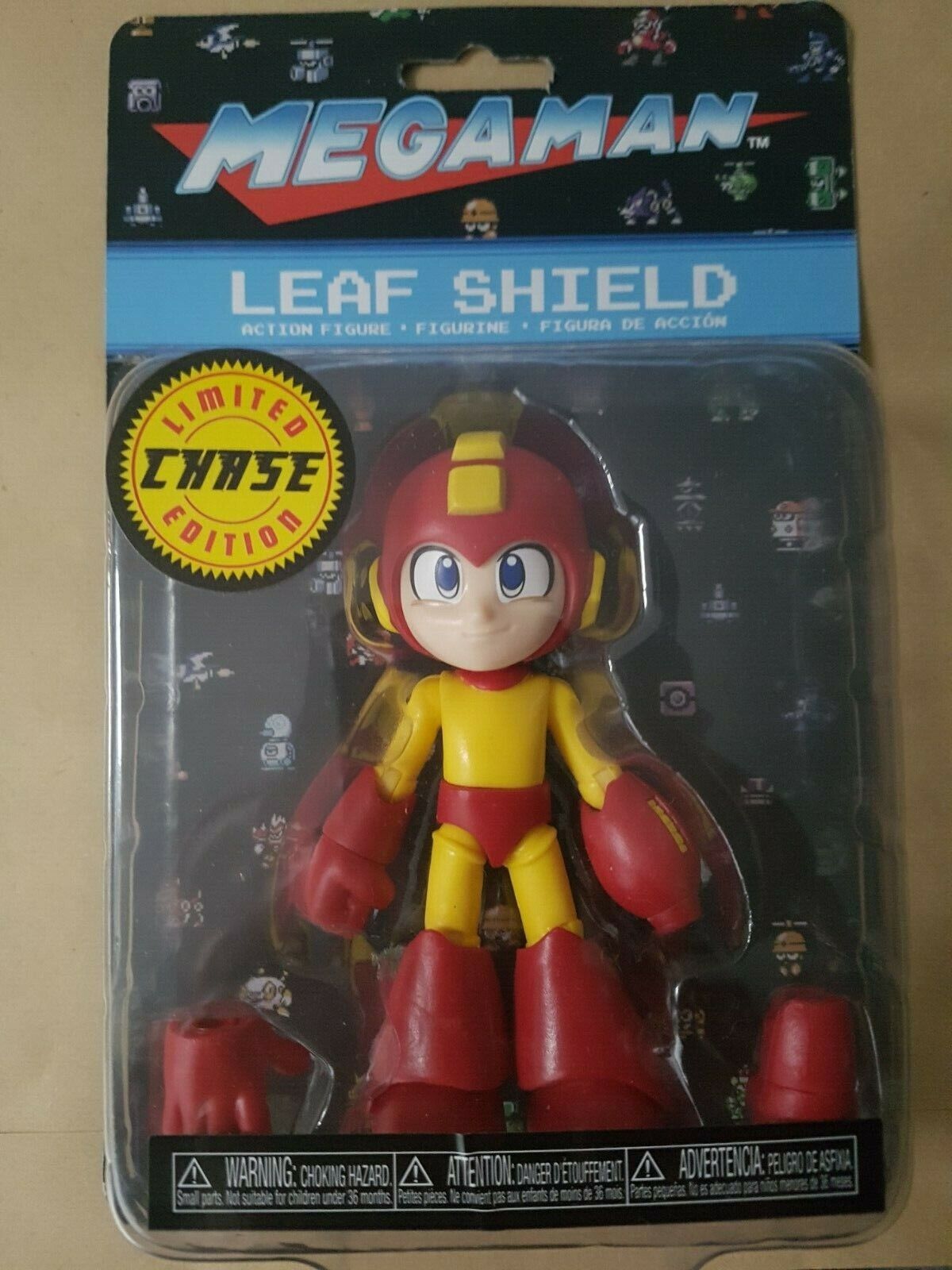 Megaman Action Figure Leaf Shield Rare! Limited Edition Chase Variant (Funko)