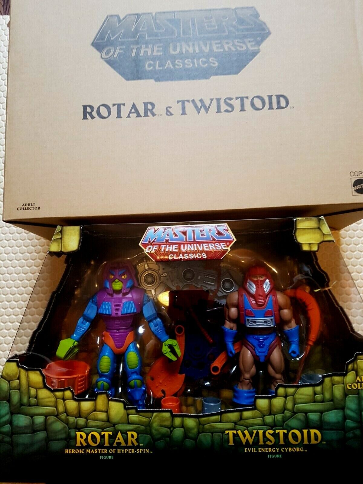 Masters of the universe Rotar & Twistoid Motu Classics  MISB SDCC