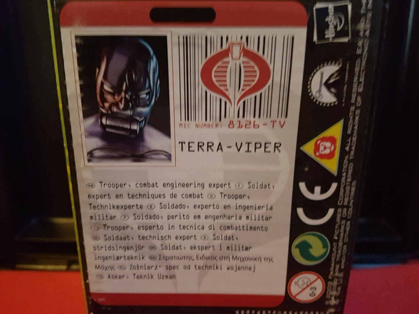 GI JOE Mole Pod With Terra Viper