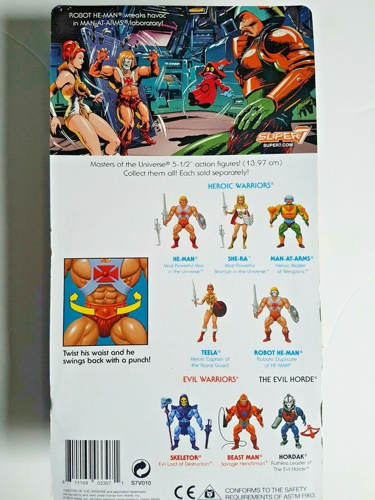 Masters of the universe Super7  Robot He-man Filmation Moc