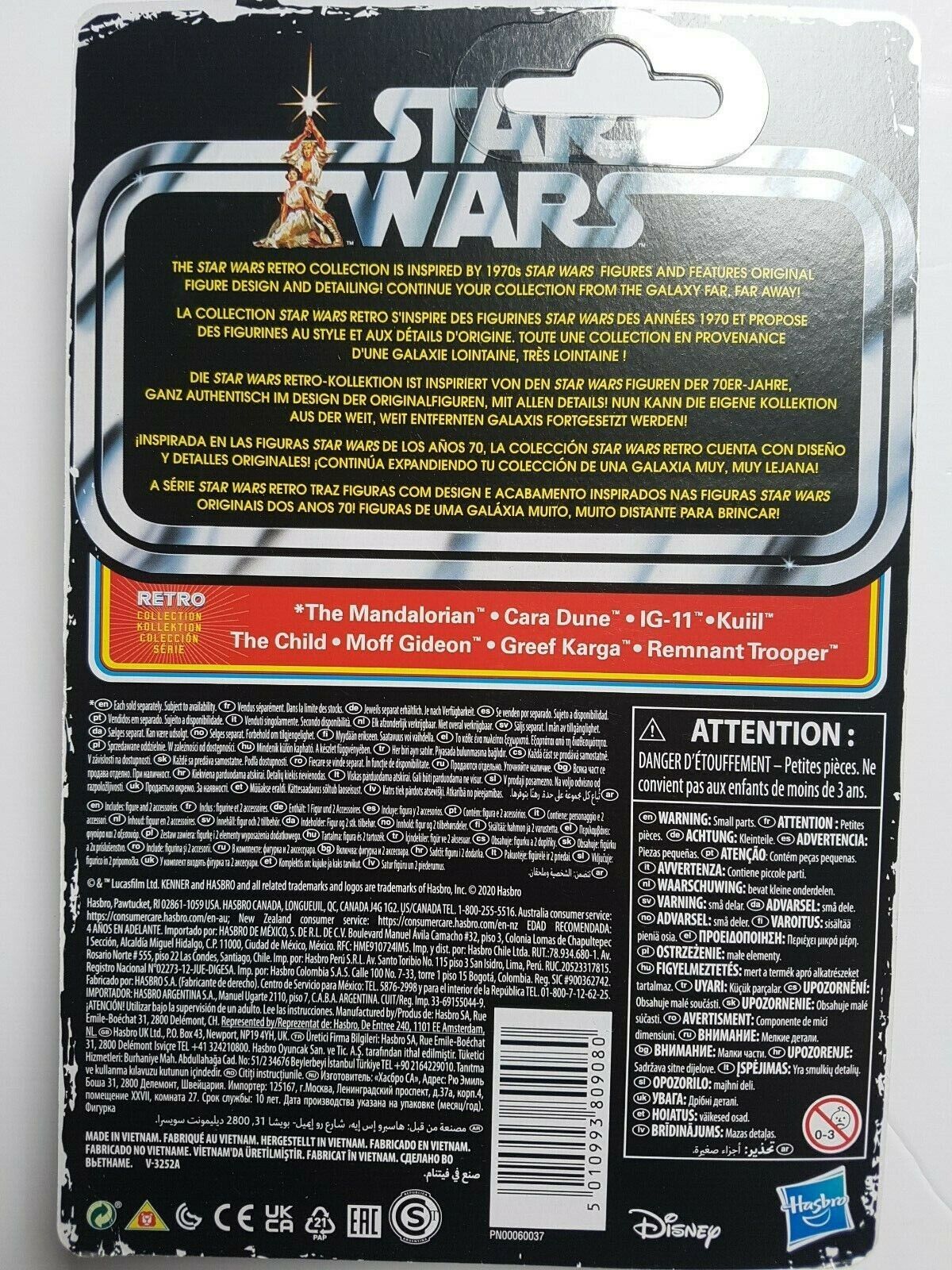 Star Wars The Retro Collection All 7 The Mandalorian MOC Cara Dune Din Jarin