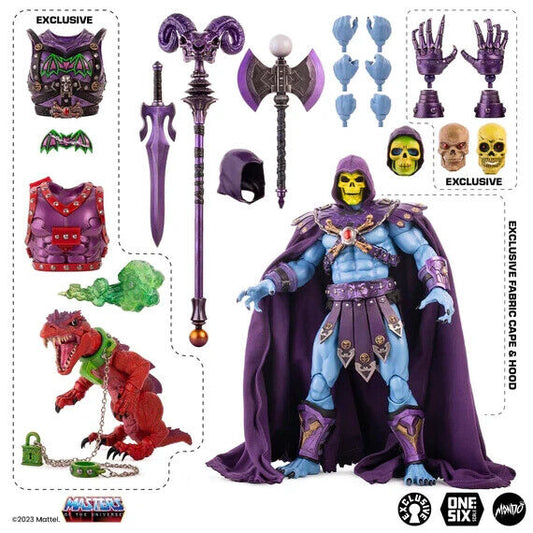 MotU Mondo Deluxe Skeletor Figure Timed Edition / Masters Of The Universe 1/6 Ne