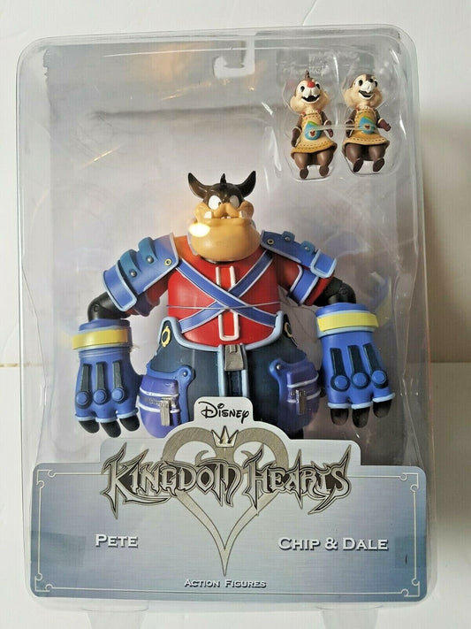 Kingdom Hearts Pete + Chip And Dale Diamond Select Toys New