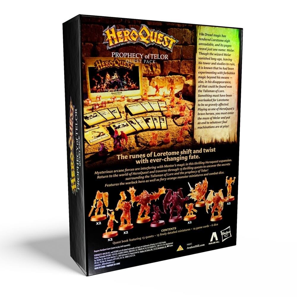 HeroQuest Board Game Expansion Prophecy of Telor Quest Pack *English Version*