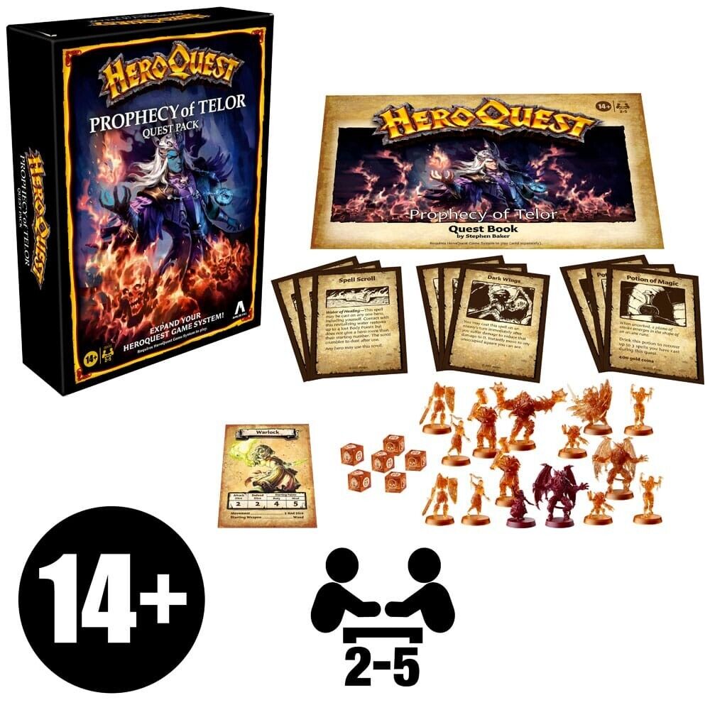 HeroQuest Board Game Expansion Prophecy of Telor Quest Pack *English Version*