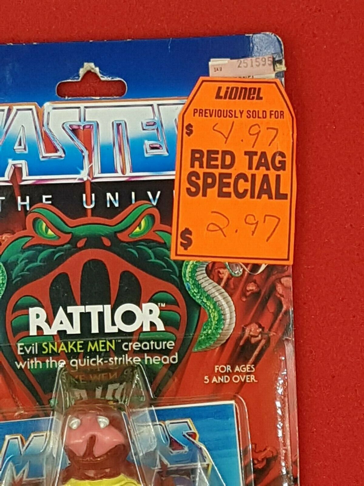 Masters of the universe Rattlor MOC Vintage